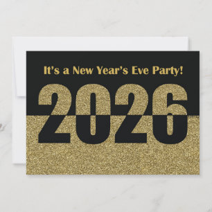 Invitation à la soirée du Nouvel An 2025 Paillette