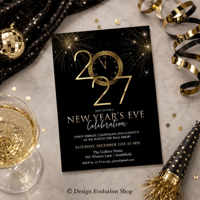 Invitation à la soirée du Nouvel An 2027 (Créateur téléchargé)