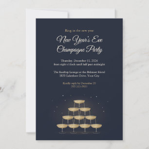 Invitation à la soirée du Nouvel An dans une tour