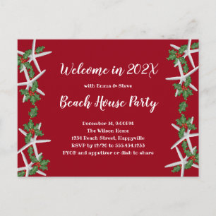 Invitation à la soirée du Nouvel An sur la plage S