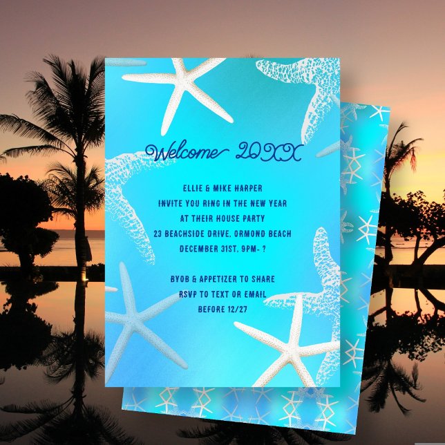 Invitation à la Soirée du Nouvel An Tropical de St (Créateur téléchargé)