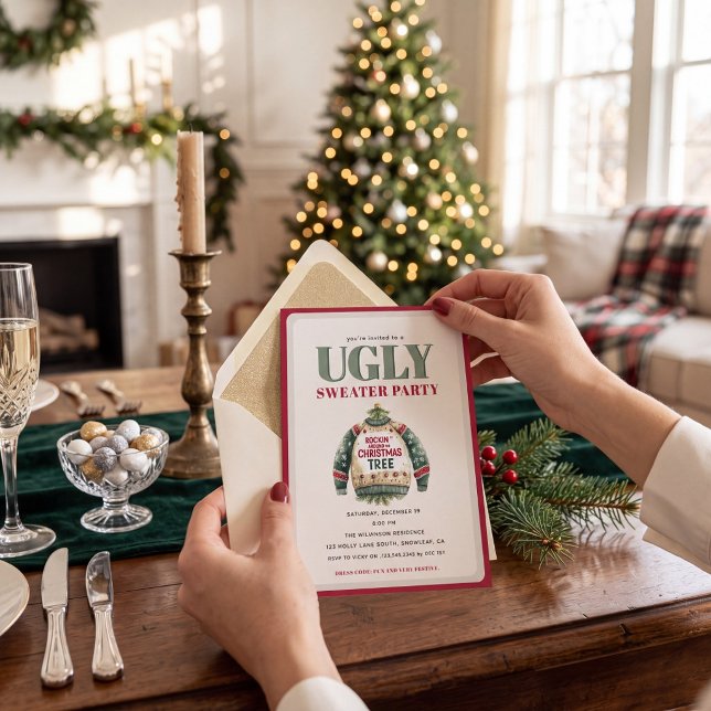 Invitation à la soirée du pull de Noël laid (Créateur téléchargé)