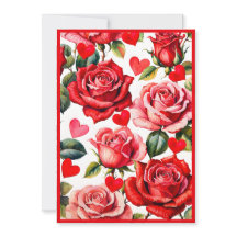 Invitation à la soirée Galentine de Roses & Hearts