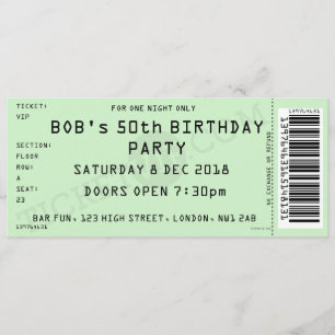 Invitation à la soirée Green Concert