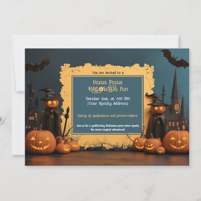 Invitation à la Soirée Halloween de la Congrégatio (Devant)
