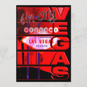 Invitation à la soirée Las Vegas Sin City