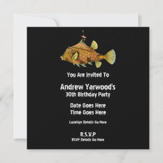 Invitation à la soirée poisson Steampunk
