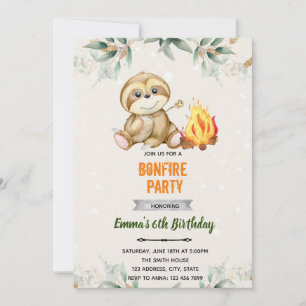 Invitation à la soirée pyjama de la paresseuse s'm