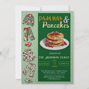 Invitation à la soirée pyjama et crêpes