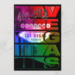 Invitation à la soirée Rainbow Las Vegas Sin City