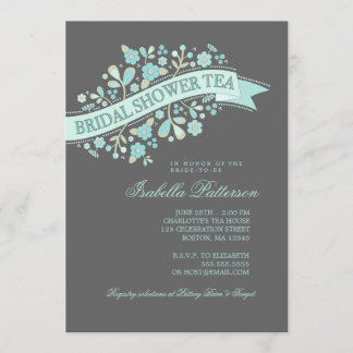 Invitation à la soirée thé de la Fête de l'mariée