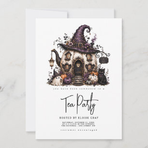 Invitation à la soirée thé Halloween