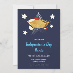 Invitation à la tarte à la pomme du 4 juillet