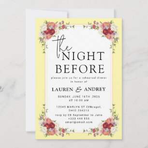 Invitation à la veille du mariage