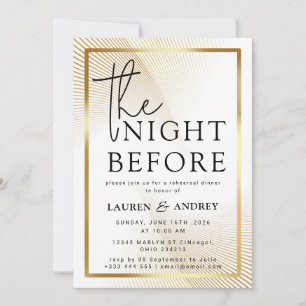 Invitation à la veille du mariage