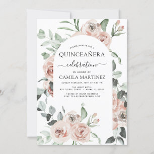 Invitation à la verdure florale Dusty Pink Quincea