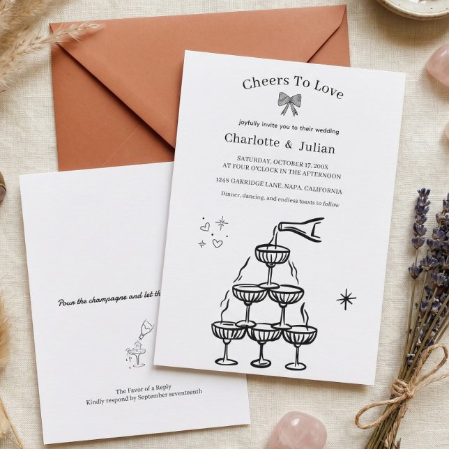 Invitation À l'amour, mariage esthétique viral moderne (Créateur téléchargé)
