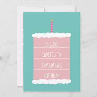 Invitation à l'anniversaire de Big Cake