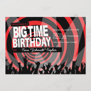 Invitation à l'anniversaire de Big Time