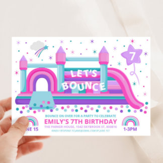 Invitation à l'anniversaire de Bounce House