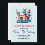 Invitation à l'anniversaire de Bounce House | Boun<br><div class="desc">Invitation à l'anniversaire de Bounce House</div>