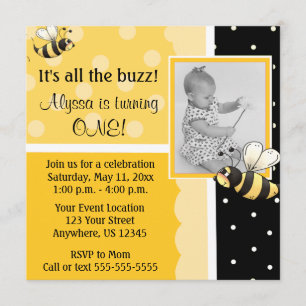 Invitation à l'anniversaire de Bumble Bee