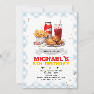 Invitation à l'anniversaire de Chicken Fry