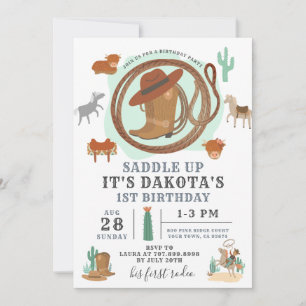 Invitation à l'anniversaire de Cowboy
