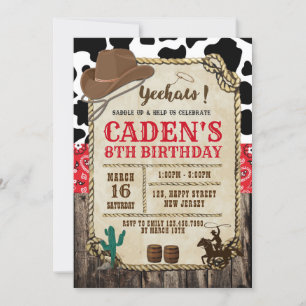 Invitation à l'anniversaire de Cowboy