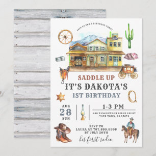Invitation à l'anniversaire de Cowboy