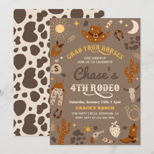 Invitation à l'anniversaire de Cowboy   4e Invitat