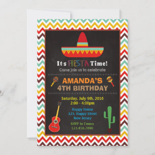 Invitation à l'anniversaire de Fiesta