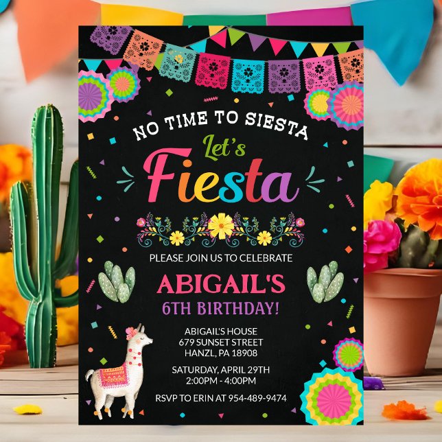 Invitation à l'anniversaire de Fiesta (Créateur téléchargé)