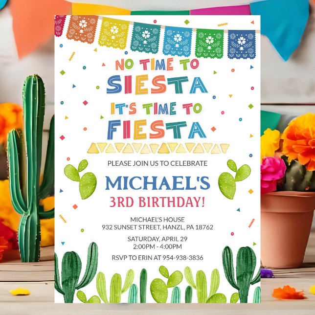 Invitation à l'anniversaire de Fiesta (Créateur téléchargé)