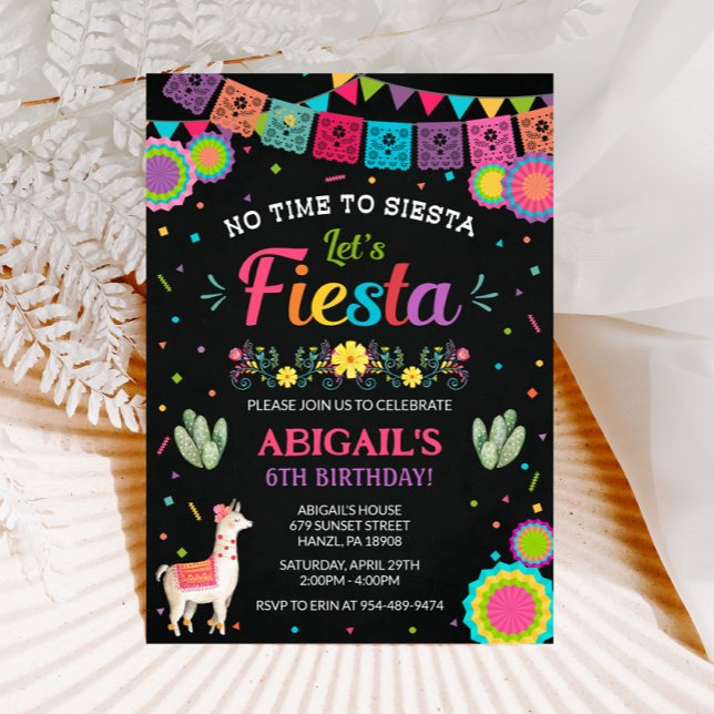 Invitation à l'anniversaire de Fiesta (Créateur téléchargé)