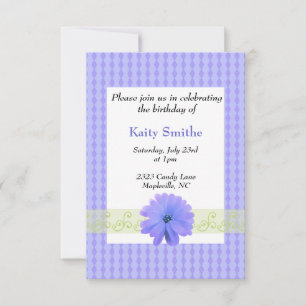 Invitation à l'anniversaire de Floral et Diamant v