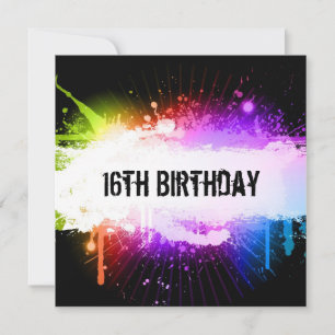 Invitation à l'anniversaire de Grunge