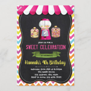 invitation à l'anniversaire de la boutique candyla