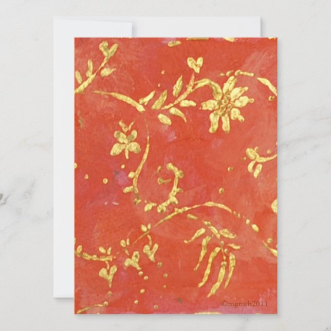 Invitation à l'anniversaire de la Chine (Devant)