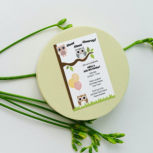 Invitation à l'anniversaire de la chouette