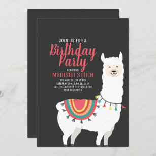 Invitations De Lama Anniversaires Zazzle Fr