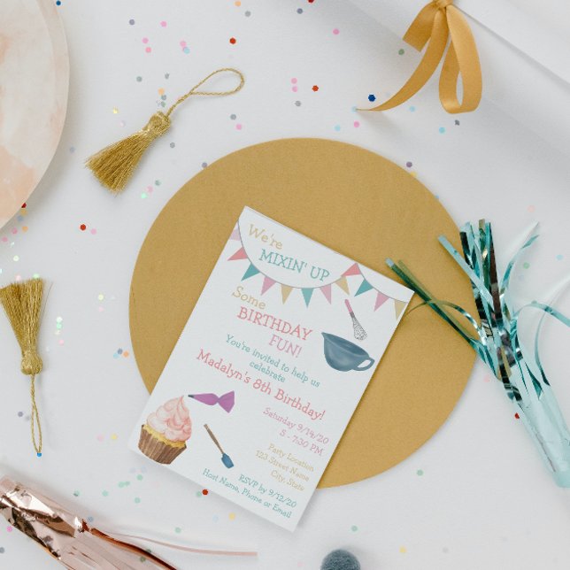 Invitation à l'anniversaire de la cuisson (Créateur téléchargé)