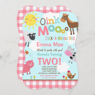 Invitation à l'anniversaire de la ferme Old MacDon