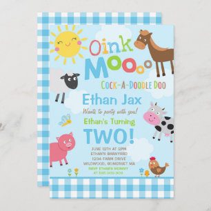 Invitation à l'anniversaire de la ferme Old MacDon