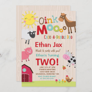 Invitation à l'anniversaire de la ferme Old MacDon