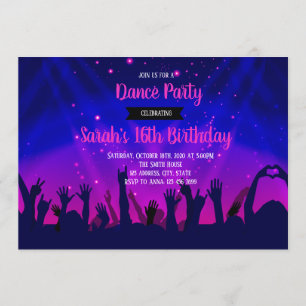 Invitation à l'anniversaire de la fête dansante