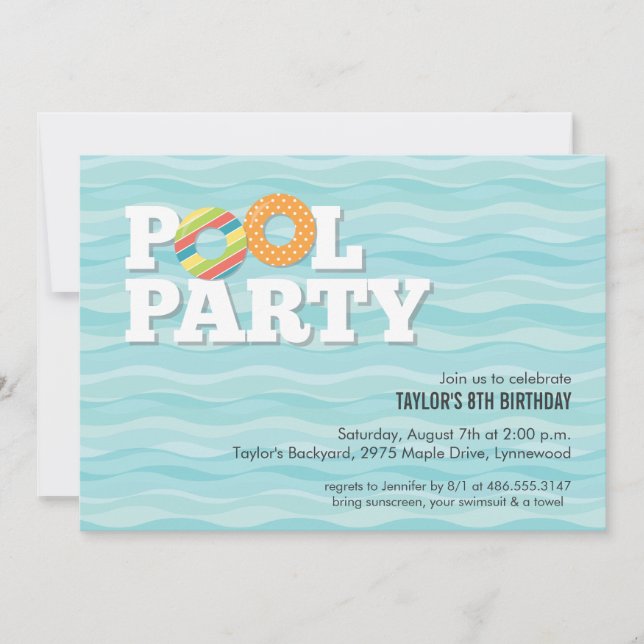 Invitation à l'anniversaire de la fête de la pisci (Devant)