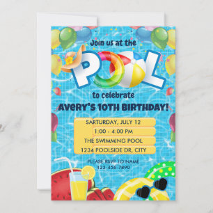 Invitation à l'anniversaire de la fête de la pisci