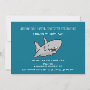 Invitation à l'anniversaire de la fête du requin d