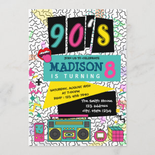 Invitation à l'anniversaire de la fête thématique